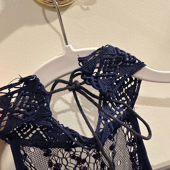 DON’T YOU HAVE A PARTY TO GO TO??  Nasty Gal High Neck Sequin Dress, Navy - Picture 13 of 16